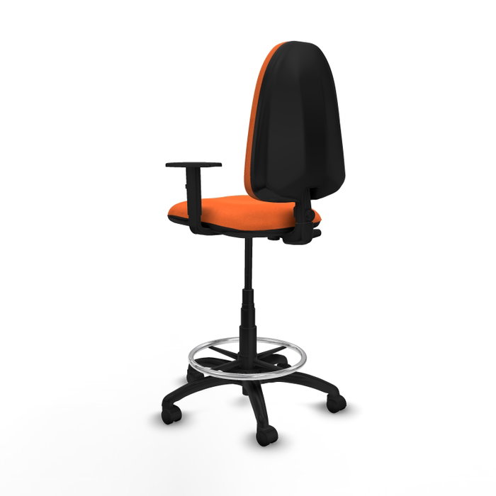 PIQUERAS Y CRESPO Tabouret Orange avec Accoudoir 1D PIQUERAS Y CRESPO Tabouret Orange avec Accoudoir 1D