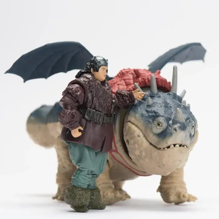 Spin Master Pack Dragon et Viking 25 cm - Figurine Articulée Gronk Inspirée du Film Dragons - Jouet Enfant Dès 4 Ans