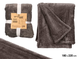 GIFTDECOR Manta Sedalina Gris Foncé 180x220cm