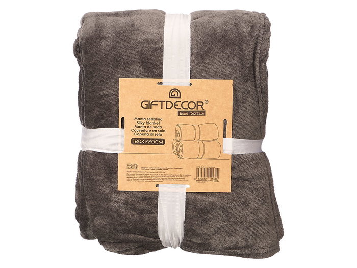 GIFTDECOR Manta Sedalina Gris Foncé 180x220cm GIFTDECOR Manta Sedalina Gris Foncé 180x220cm