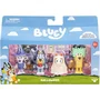 Bluey Coffret de 4 Figurines Articulées et Accessoires - Personnages et Déguisements - Jeu Enfant à partir de 3 Ans