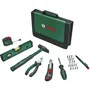 Bosch - Set d'outils à main universel 25 pièces - Pince, tournevis, cutter, marteau - Sac de rangement