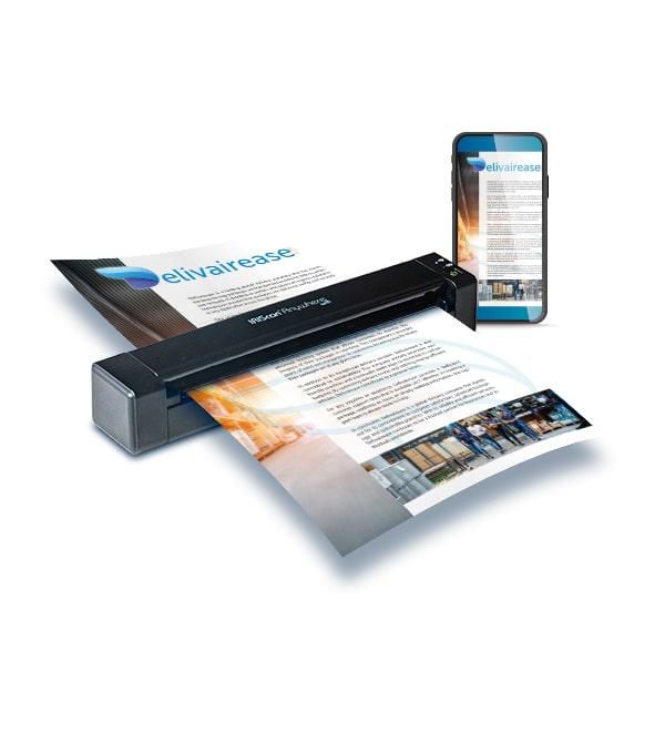 I.R.I.S. IRIScan Anywhere 6 Wifi - Scanner de documents portable autonome avec batterie - 300/600 dpi, WiFi et USB - Conversion Word/PDF/Excel - Très léger