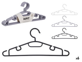 KIPIT Set de 6 Perchas Assorties - 3 Couleurs Neutres