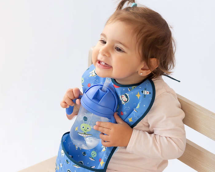 KioKids Taza Aprendizaje Step 3 Tasse d'Apprentissage 300 mL avec Poignées et Paille Anti-Colique, Bleue, pour Bébé dès 6 Mois KioKids Taza Aprendizaje Step 3 Tasse d'Apprentissage 300 mL avec Poignées et Paille Anti-Colique, Bleue, pour Bébé dès 6 Mois