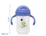KioKids Taza Aprendizaje Step 3 Tasse d'Apprentissage 300 mL avec Poignées et Paille Anti-Colique, Bleue, pour Bébé dès 6 Mois