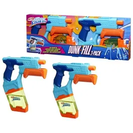 Nerf Super Soaker Dunk-Fill - Pack de 2 pistolets à eau à remplissage instantané facile - Jouet aquatique pour enfants à partir de 6 ans