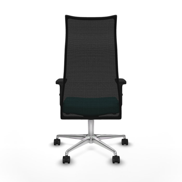 Piqueras y Crespo Chaise de Bureau Albacete Turquoise et Noir