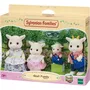 Sylvanian Families - Figurines Famille Chevre - 4 Personnages Articulés avec Vêtements Amovibles - Jouets Miniatures pour Enfants Dès 3 Ans