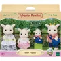 Sylvanian Families - Figurines Famille Chevre - 4 Personnages Articulés avec Vêtements Amovibles - Jouets Miniatures pour Enfants Dès 3 Ans