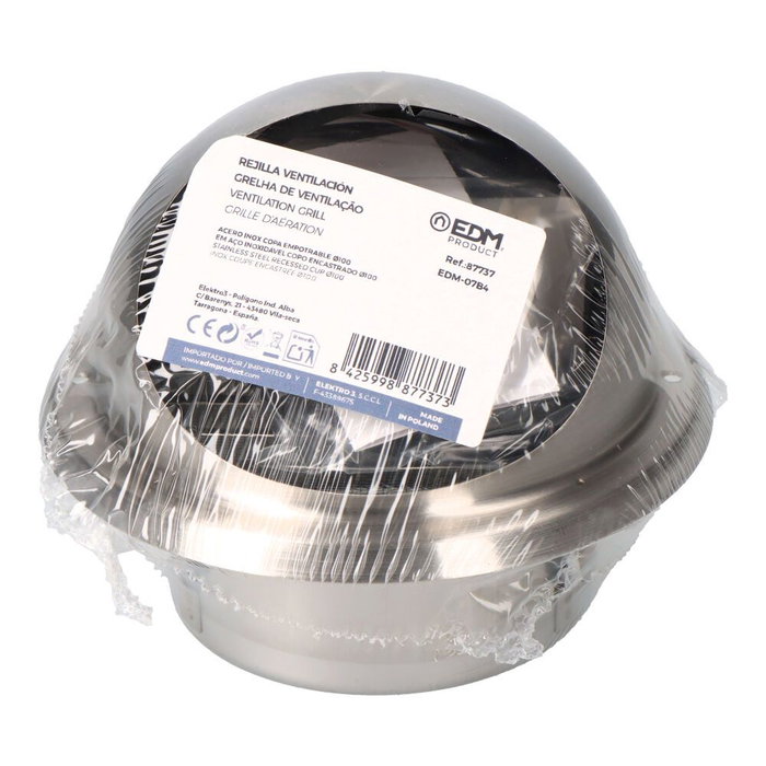 Grille de ventilation EDM 87737 Ø10 CM