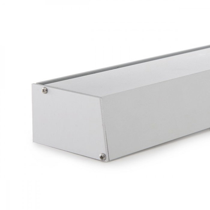 Greenice Profil Aluminium pour Ruban LED Étagères et Vitrines avec Logement Transformateur, 2m