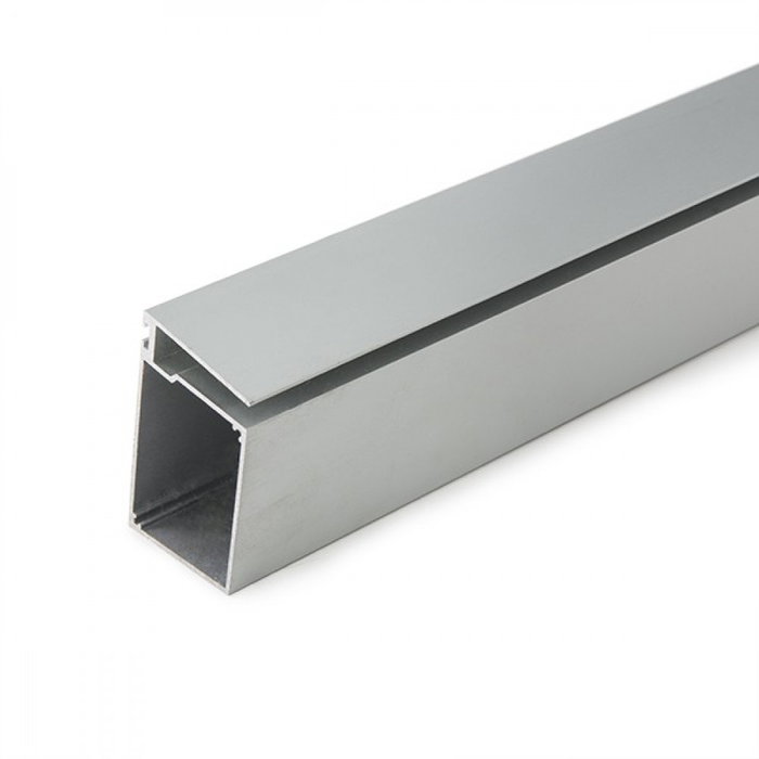 Greenice Profil Aluminium pour Ruban LED Étagères et Vitrines avec Logement Transformateur, 2m