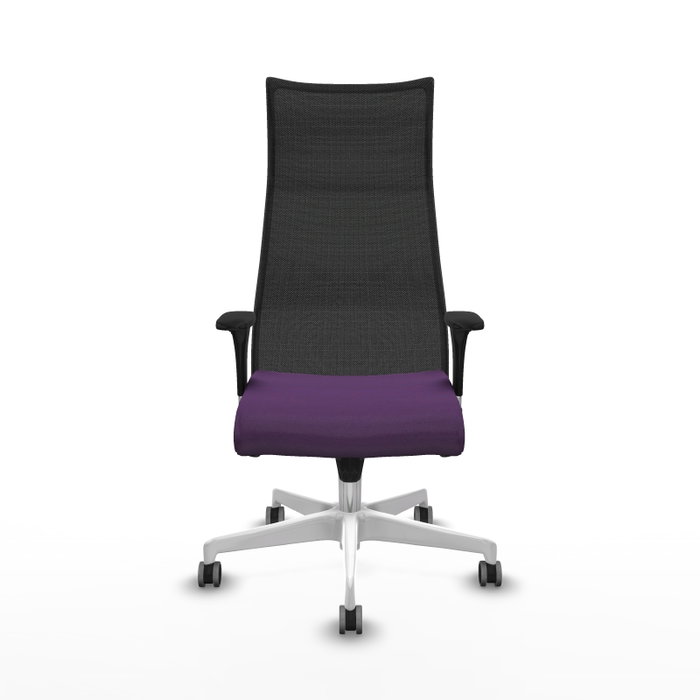 Piqueras y Crespo Chaise de Bureau Albacete XL Violet et Noir