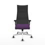 Piqueras y Crespo Chaise de Bureau Albacete XL Violet et Noir