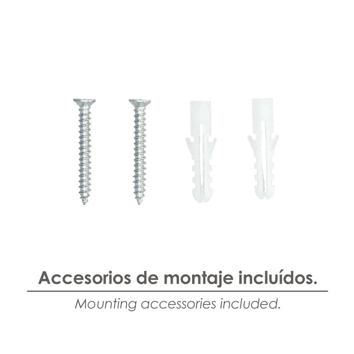 WOLFPACK LINEA PROFESIONAL Support de rayonnage A-178 70x105mm Blanc