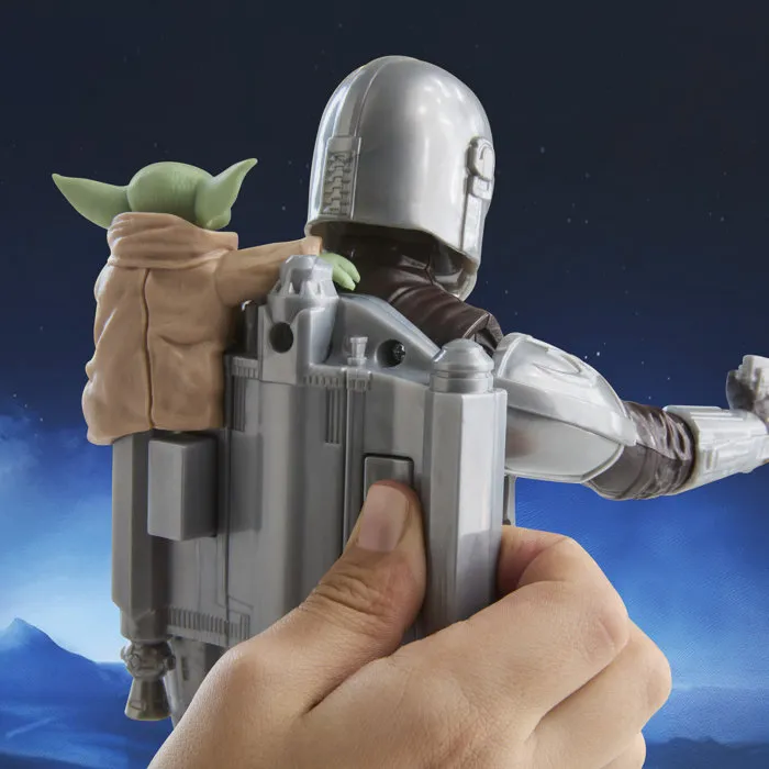 Hasbro Figurine interactive Star Wars The Mandalorian & Grogu 28 cm avec effets sonores - Jouet dès 4 ans