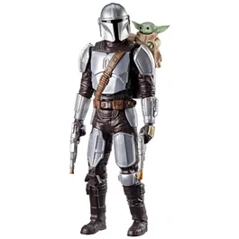 Hasbro Figurine interactive Star Wars The Mandalorian & Grogu 28 cm avec effets sonores - Jouet dès 4 ans