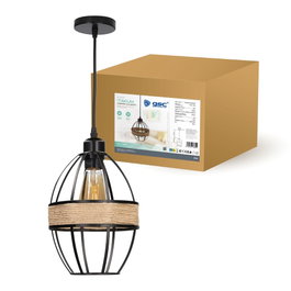 GSC Evolution Takum Suspension de plafond E27 Noir 150mm