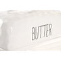 Home ESPRIT Beurrier Porcelaine Blanc Cottage 19 x 11,4 x 11 cm