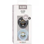 BIBS Sucette bébé Colour Iron Blush Taille 1 avec embout rond - Pack de 2