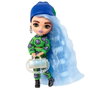 Barbie - Poupée Barbie Extra Mini avec cheveux bleu glacé - 14 cm articulée avec support - HGP65 - Mattel