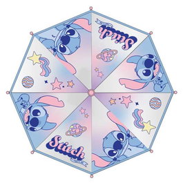 Cerdà Parapluie manuel Poe Burbuja Stitch 45 cm - Bleu