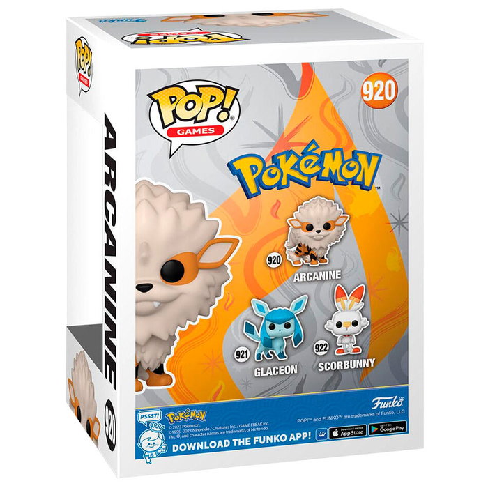 Funko - Figura POP Vinyl Pokemon Arcanine - Figurine de Collection de 9cm en Boîte Fenêtrée