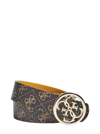 Guess Ceinture Jensen Not Ajuster et Rev Marron et Jaune moutarde