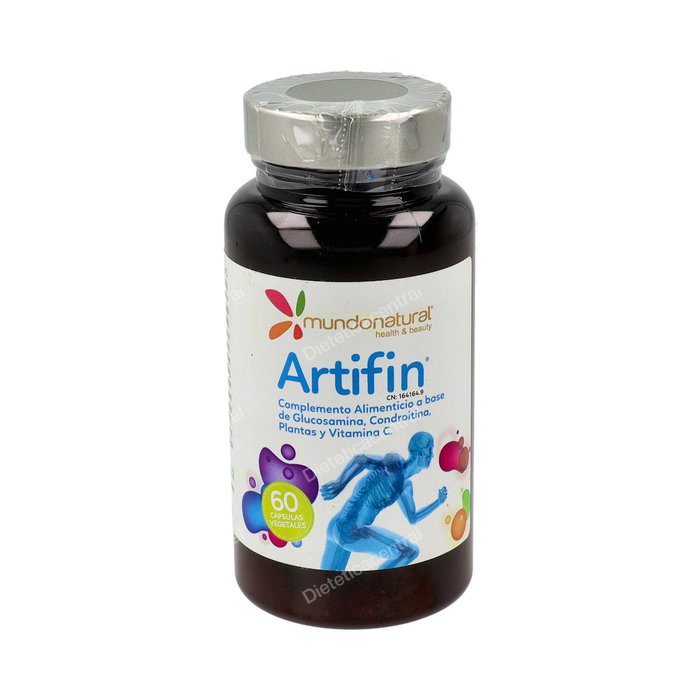 Mundonatural Artifin 60 gélules – Glucosamine, Chondroïtine, Curcuma et Vitamine C – Complément articulations Mundonatural Artifin 60 gélules – Glucosamine, Chondroïtine, Curcuma et Vitamine C – Complément articulations