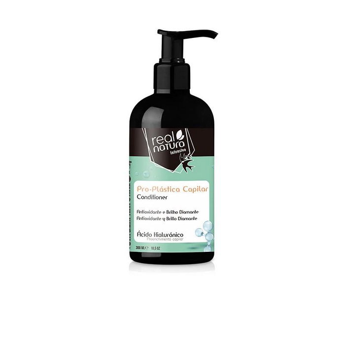 Real Natura - Conditionneur Pro-Plastique Sans Sel pour Cheveux Abîmés - 300 ml - Brillant et Densité - Apte Méthode Curly Real Natura - Conditionneur Pro-Plastique Sans Sel pour Cheveux Abîmés - 300 ml - Brillant et Densité - Apte Méthode Curly