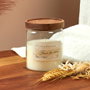 Home Deco Factory Bougie Parfumée en Verre avec Couvercle en Acacia