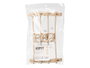 Kipit Set de 4 Cintres à Pinces 3 Couleurs Assorties 34x5x21 cm Plastique et Métal Bleu Marine, Naturel et Vert (Set de 24)