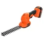 Black + Decker BCSS18B-XJ - Cisaille à gazon et sculpte-haies sans fil 2 en 1 - Outil de jardin - 18V - Sans batterie