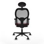 Piqueras y Crespo Chaise de Bureau avec Appui-tête Jorquera 2D036N1 Bordeaux