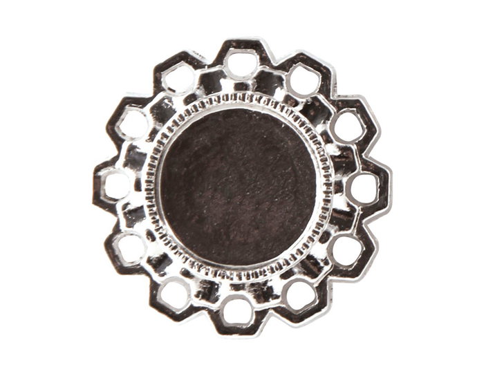Epiphany Crafts Montures métalliques argentées 14 mm