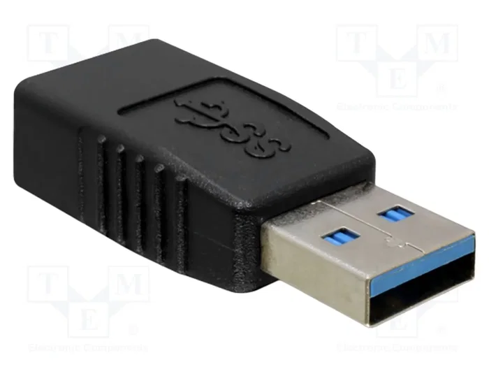 DELOCK Adaptateur USB 2.0 de USB A femelle à USB A mâle