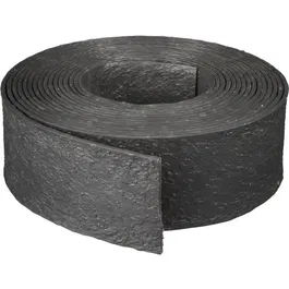 Nature Bordure de jardin roulante 446388, 12 m x 12 cm, épaisseur 5 mm, couleur noir, pour allées, potagers et pelouses