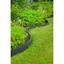 Nature Borderfix Bordure de jardin Noir 12 m x 12 cm