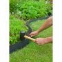 Nature Borderfix Bordure de jardin Noir 12 m x 12 cm