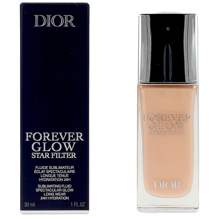 Dior Forever Glow Star - Fluide illuminateur de teint n°2 - Hydratation 24h, effet éclat naturel, 94% d'origine naturelle - 30 ml