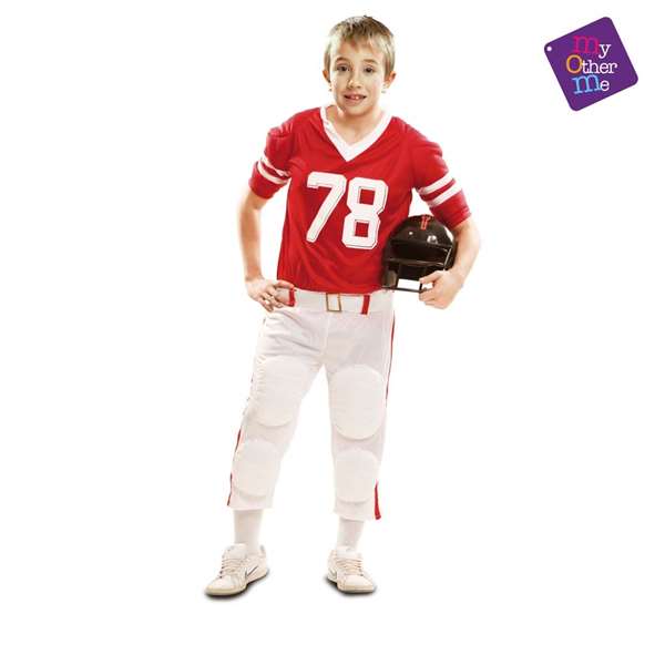 My Other Me - Déguisement de Joueur de Rugby Rouge - Taille 10-12 Ans (Pour Enfants de 10 à 12 Ans) - 100% Polyester My Other Me - Déguisement de Joueur de Rugby Rouge - Taille 10-12 Ans (Pour Enfants de 10 à 12 Ans) - 100% Polyester