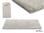 Giftdecor Alfombra à Poils Courts Gris 60 x 90 cm en Polyester (Set de 6)