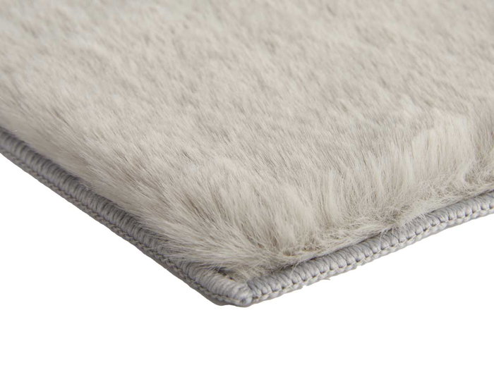 Giftdecor Alfombra à Poils Courts Gris 60 x 90 cm en Polyester (Set de 6)