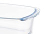 VIVALTO Plat rectangulaire en verre borosilicate avec anses 1600ml