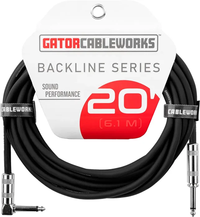 CABLEWORKS Câble Instrument Jack Recto/Jack Acodé 6 M CABLEWORKS Câble Instrument Jack Recto/Jack Acodé 6 M