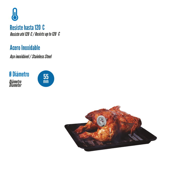 WOLFPACK LINEA PROFESIONAL Thermomètre de cuisine Oryx avec sonde