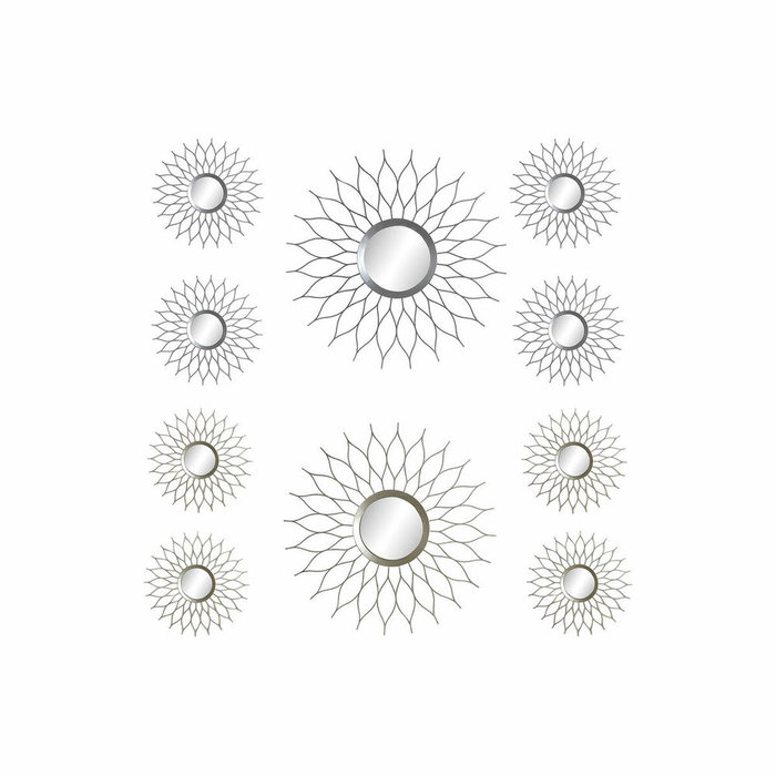 DKD Home Decor Miroir mural Polypropylène (PP) (Lot de 2 ou 5 pièces) DKD Home Decor Miroir mural Polypropylène (PP) (Lot de 2 ou 5 pièces)