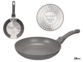 Kinvara Poêle à Induction Forgée Aluminium 24 cm Grise Antiadhésive (Set de 6)