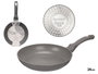 Kinvara Poêle à Induction Forgée Aluminium 24 cm Grise Antiadhésive (Set de 6)
